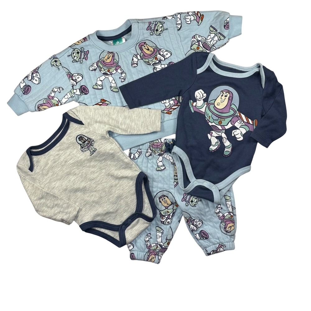 Disney Toy Story Buzz Lightyear Sweatsuit and Onesie Set Size 3M